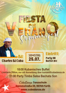 Fiesta de Verano – CubaDanza Sommerfest in Fürth