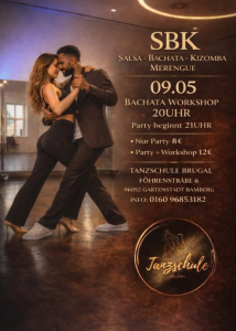 SBK Samstag Workshop Bachata um 20:00 Uhr Party Start 21:00 Uhr