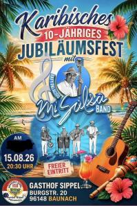 Karibisches 10-jähriges Jubiläumsfest