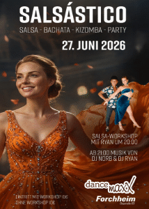 SALSÁSTICO – Der Salsa-Abend im dance maxX Forchheim!